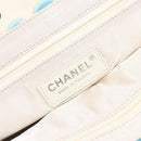 CHANEL New Travel Line Hawaii Limited Tote Bag Nylon White Silver CC Auth 197028-15