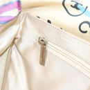 CHANEL New Travel Line Hawaii Limited Tote Bag Nylon White Silver CC Auth 197028-19