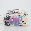 CHANEL New Travel Line Hawaii Limited Tote Bag Nylon White Silver CC Auth 197028-5