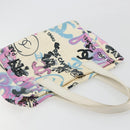 CHANEL New Travel Line Hawaii Limited Tote Bag Nylon White Silver CC Auth 197028-6