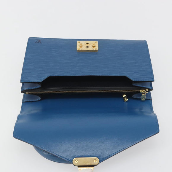 LOUIS VUITTON Epi Concorde Hand Bag Blue M52135 LV Auth 197029A
