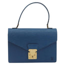 LOUIS VUITTON Epi Concorde Hand Bag Blue M52135 LV Auth 197029A-13