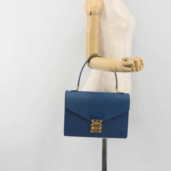 LOUIS VUITTON Epi Concorde Hand Bag Blue M52135 LV Auth 197029A