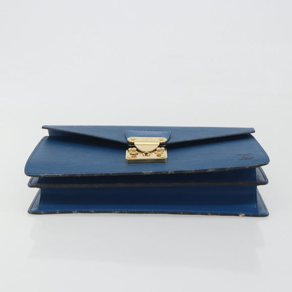 LOUIS VUITTON Epi Concorde Hand Bag Blue M52135 LV Auth 197029A