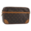 LOUIS VUITTON Monogram Compiegne 23 Clutch Bag M51847 LV Auth 197031-1