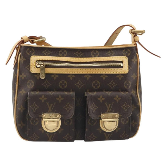 LOUIS VUITTON Monogram Hudson GM Shoulder Bag M40045 LV Auth 197032A