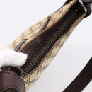 GUCCI GG Canvas Shoulder Bag Beige Silver 122793 Auth 197038-6