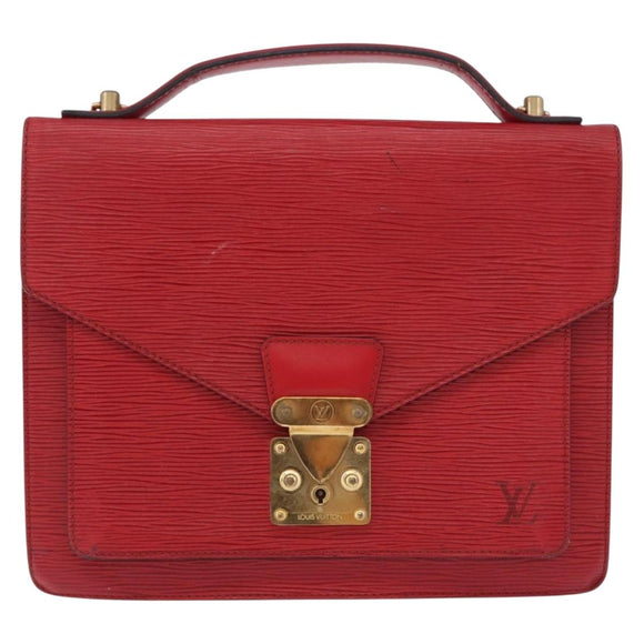 LOUIS VUITTON Epi Monceau 28 Hand Bag Red M40783 LV Auth 197039