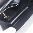 CELINE Hand Bag Leather Black Gold Auth 197040-9