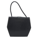 CELINE Hand Bag Leather Black Gold Auth 197040-2