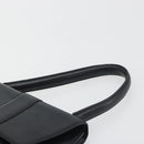 CELINE Hand Bag Leather Black Gold Auth 197040-14