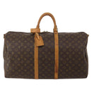 LOUIS VUITTON Monogram Keepall Bandouliere 50 Boston Bag M41416 LV Auth 197044-13