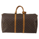LOUIS VUITTON Monogram Keepall Bandouliere 50 Boston Bag M41416 LV Auth 197044-2