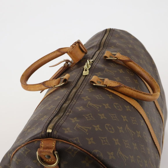 LOUIS VUITTON Monogram Keepall Bandouliere 50 Boston Bag M41416 LV Auth 197044
