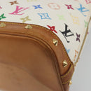 LOUIS VUITTON Monogram Multicolor Alma Hand Bag White M92647 LV Auth 197046A-16