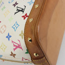 LOUIS VUITTON Monogram Multicolor Alma Hand Bag White M92647 LV Auth 197046A-9