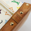 LOUIS VUITTON Monogram Multicolor Alma Hand Bag White M92647 LV Auth 197046A-17