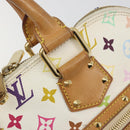 LOUIS VUITTON Monogram Multicolor Alma Hand Bag White M92647 LV Auth 197046A-10