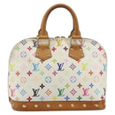 LOUIS VUITTON Monogram Multicolor Alma Hand Bag White M92647 LV Auth 197046A-2