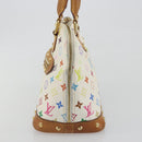 LOUIS VUITTON Monogram Multicolor Alma Hand Bag White M92647 LV Auth 197046A-3