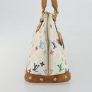 LOUIS VUITTON Monogram Multicolor Alma Hand Bag White M92647 LV Auth 197046A-4