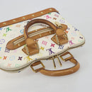 LOUIS VUITTON Monogram Multicolor Alma Hand Bag White M92647 LV Auth 197046A-6