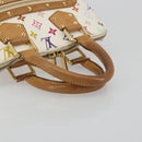 LOUIS VUITTON Monogram Multicolor Alma Hand Bag White M92647 LV Auth 197046A-7