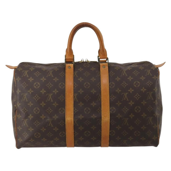 LOUIS VUITTON Monogram Keepall 45 Boston Bag M41428 LV Auth 197047