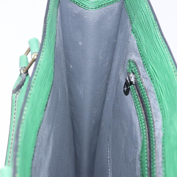 LOUIS VUITTON Epi Sac Plat Hand Bag Green M59084 LV Auth 197049
