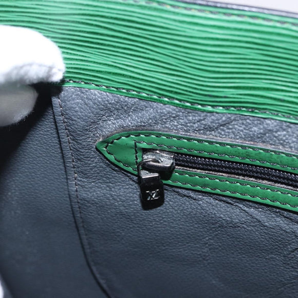 LOUIS VUITTON Epi Sac Plat Hand Bag Green M59084 LV Auth 197049