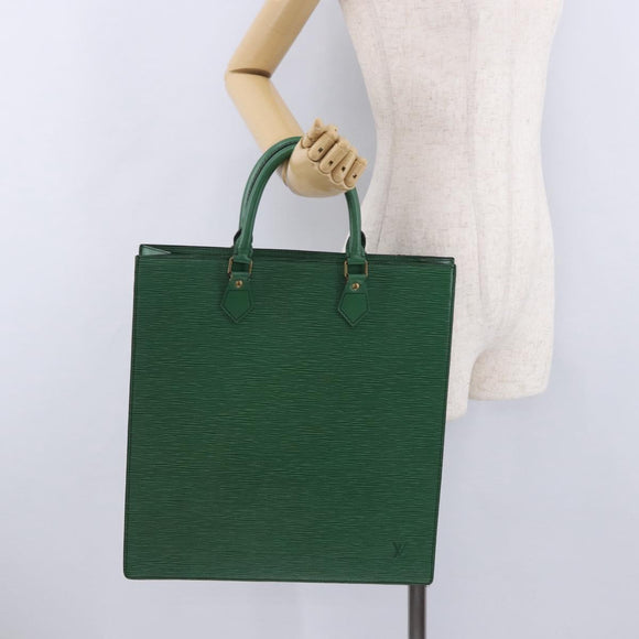 LOUIS VUITTON Epi Sac Plat Hand Bag Green M59084 LV Auth 197049