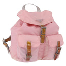 PRADA Backpack Nylon Pink Silver Auth 197051-1