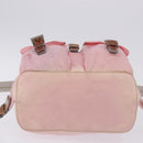 PRADA Backpack Nylon Pink Silver Auth 197051-5