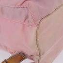 PRADA Backpack Nylon Pink Silver Auth 197051-15