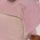 PRADA Backpack Nylon Pink Silver Auth 197051-16