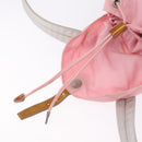 PRADA Backpack Nylon Pink Silver Auth 197051-10