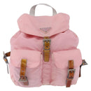 PRADA Backpack Nylon Pink Silver Auth 197051-13
