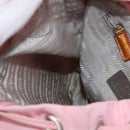 PRADA Backpack Nylon Pink Silver Auth 197051-24