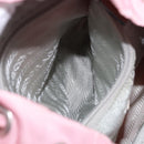 PRADA Backpack Nylon Pink Silver Auth 197051-26
