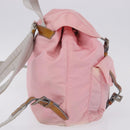 PRADA Backpack Nylon Pink Silver Auth 197051-4