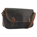 LOUIS VUITTON Monogram Gibeciere MM Shoulder Bag M42247 LV Auth 197052-1