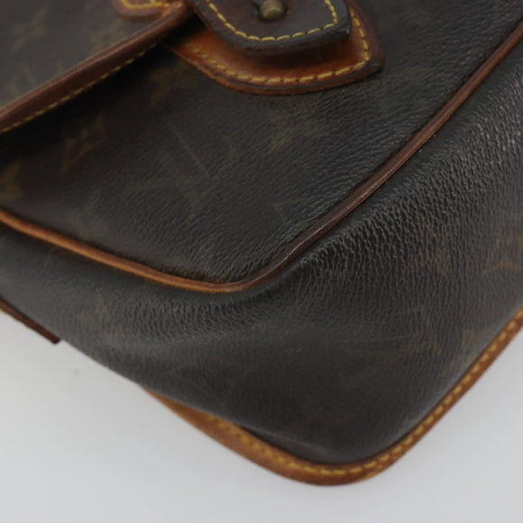 LOUIS VUITTON Monogram Gibeciere MM Shoulder Bag M42247 LV Auth 197052