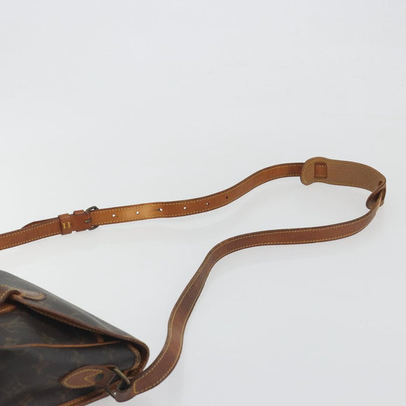 LOUIS VUITTON Monogram Gibeciere MM Shoulder Bag M42247 LV Auth 197052