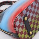 LOUIS VUITTON Race Line Alma PM Hand Bag Black Blue Red M50646 LV Auth 197100A-13