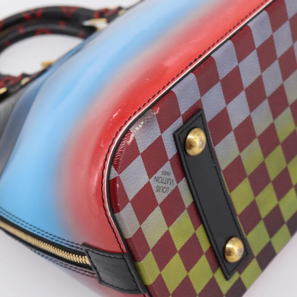 LOUIS VUITTON Race Line Alma PM Hand Bag Black Blue Red M50646 LV Auth 197100A