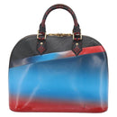 LOUIS VUITTON Race Line Alma PM Hand Bag Black Blue Red M50646 LV Auth 197100A-3