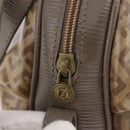 FENDI Zucchino Canvas Shoulder Bag PVC Beige Auth 197102-10