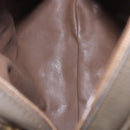 FENDI Zucchino Canvas Shoulder Bag PVC Beige Auth 197102-12