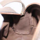 FENDI Zucchino Canvas Shoulder Bag PVC Beige Auth 197102-18