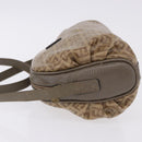 FENDI Zucchino Canvas Shoulder Bag PVC Beige Auth 197102-4